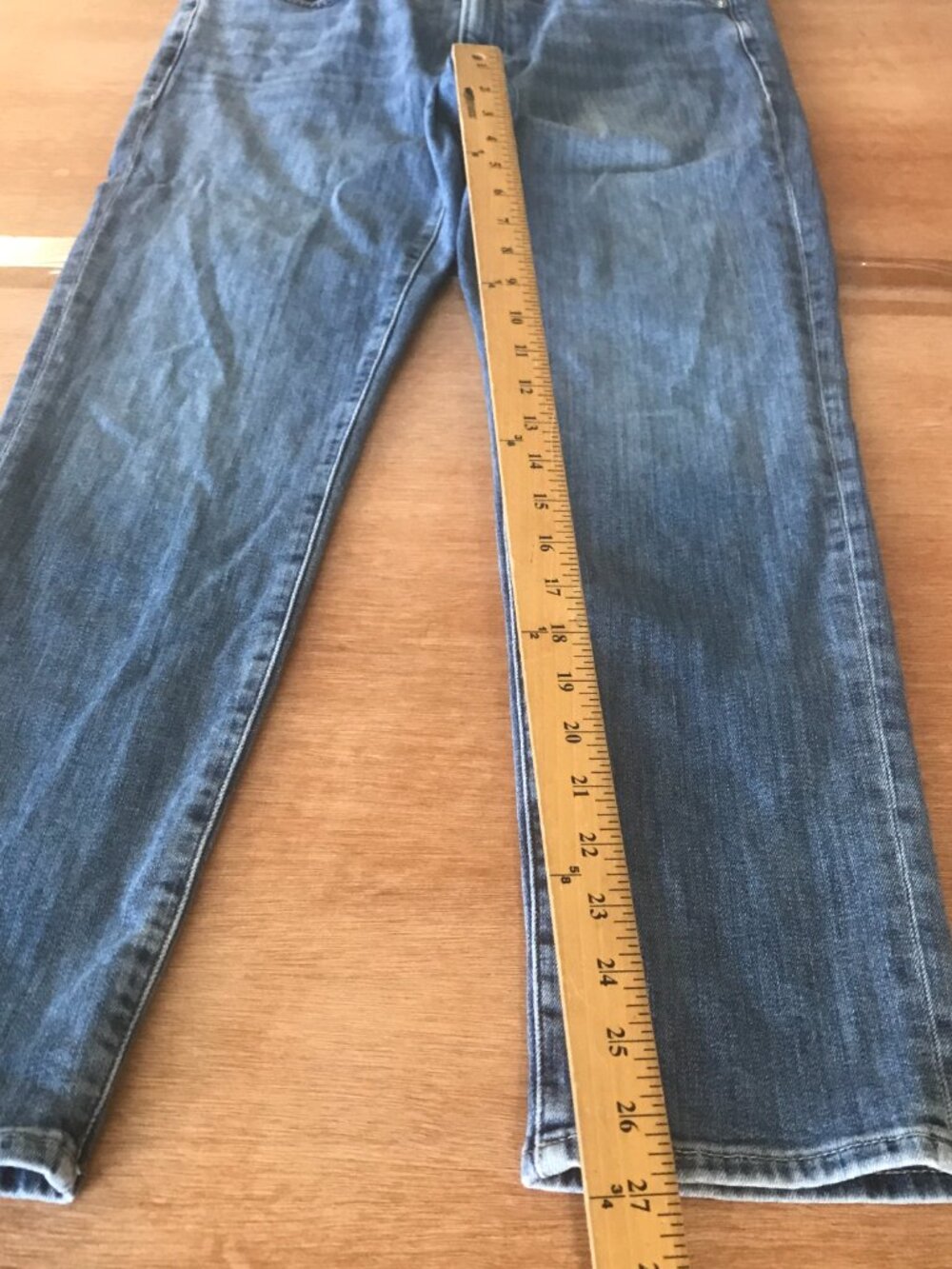 Frame Le Garcon Jeans Women 30 Blue Mid Rise Medium Wash Sculpting Slimming - Picture 8 of 14